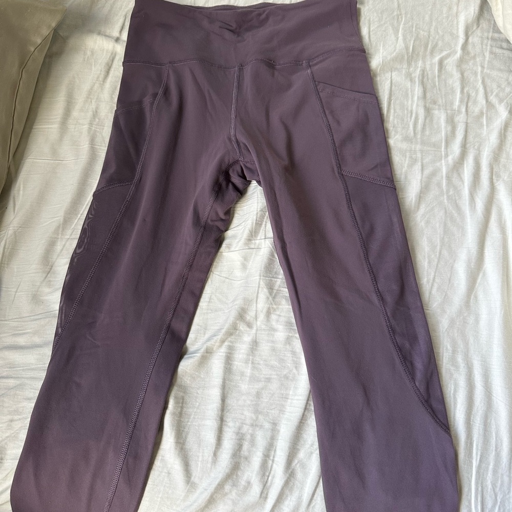 Purple High-Waisted Leggings